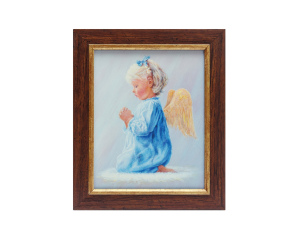 Obraz Anioł w ramie z paskiem