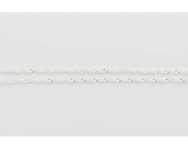 Łańcuszek srebrny singapur 45 cm