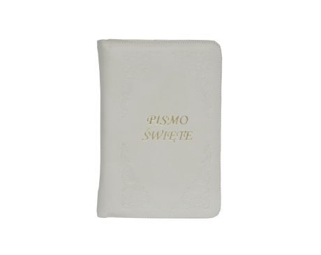Pismo św. Biblia Tysiąclecia mała - kremowa paginowana