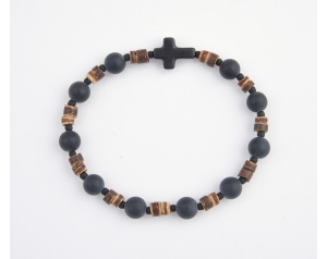 Bransoletka Męska Onyks Kokos