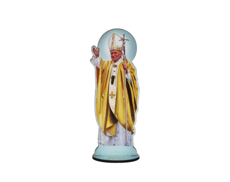 Figurka Święty Jan Paweł II Mała Żółta