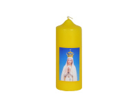 Świeca paschalik żółta Matka Boża Fatimska