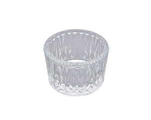 Świecznik Szklany Na tealighty Retro