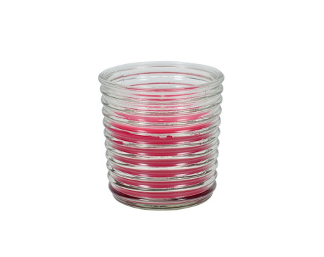 Świeca zapachowa prążkowane szkło Jabłko-Cynamon