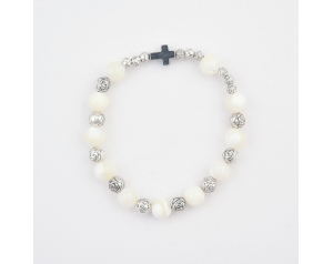 Różaniec Bransoletka Masa Perłowa