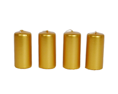 Świeca wotywna złoty metalik