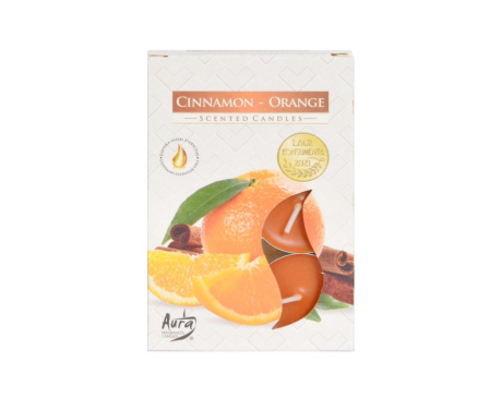 Świeca zapachowa Cynamon-Pomarańcza tealight