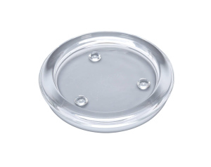 Świecznik podstawka szklana okrągła