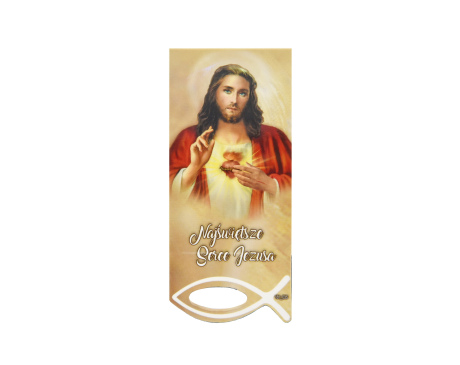 Zakładka magnetyczna Serce Jezusa, Serce Maryi