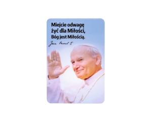 Magnes św. Jan Paweł II Bóg jest Miłością