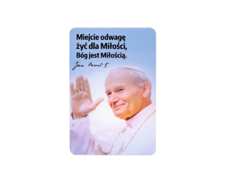 Magnes św. Jan Paweł II Bóg jest Miłością