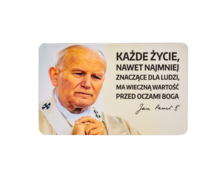 Magnes Jan Paweł II Życie