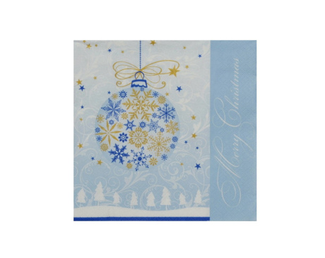 Serwetka na Boże Narodzenie bombka