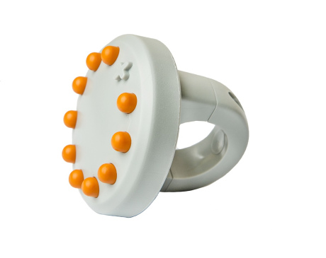 Różaniec rowerowy szary-pomarańczowy