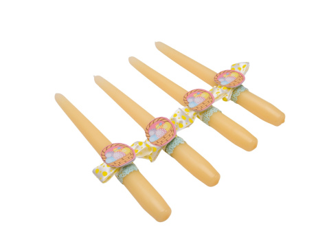 Świeca Stołowe Ecru Wielkanocne