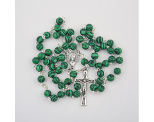Różaniec Malachit 6 mm