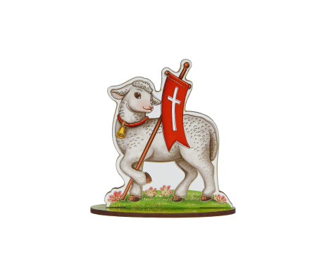 Baranek Wielkanocny - figurka ze sklejki