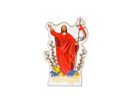 Magnes Jezus Zmartwychwstały Czerwony