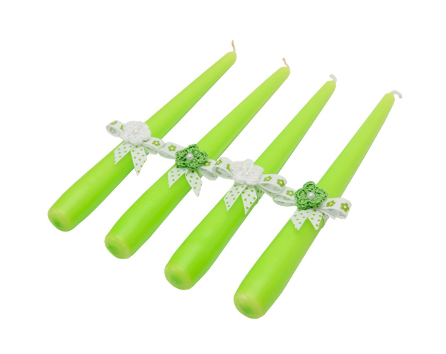 Świece Stołowe Ozdobne Wiosna, Zestaw