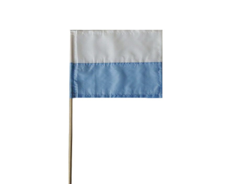 Chorągiewka Materiałowa Biało-Niebieska