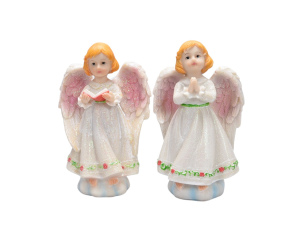 Figurka Aniołek Biało-Różowy