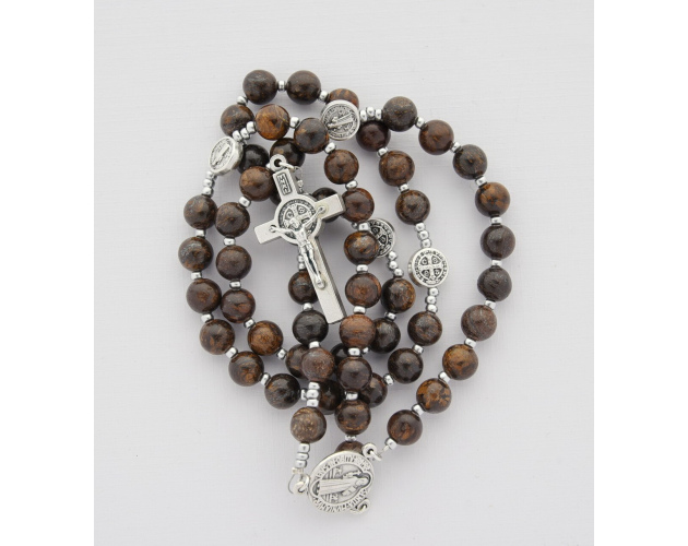 Różaniec z Kamieni Bronzyt
