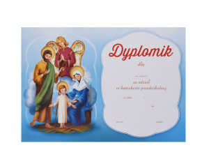 Dyplom Ukończenia Katechezy Przedszkolnej Św. Rodzina