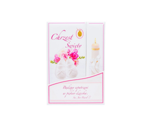 Pamiątka Chrzest Święty Różowa