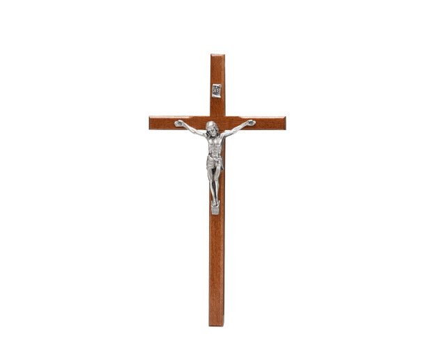 Krzyż Drewniany 16 cm Brązowy