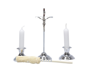 Komplet Kolędowy Wyższe Świeczniki Srebrny