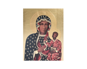 IIkona Złocona Czarna Madonna
