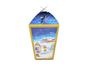 Lampion Papierowy Składany z Dziećmi