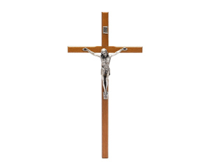 Krzyż Drewniany 22 cm Średni Brąz