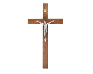 Krzyż Drewniany Duży  52 cm Brązowy