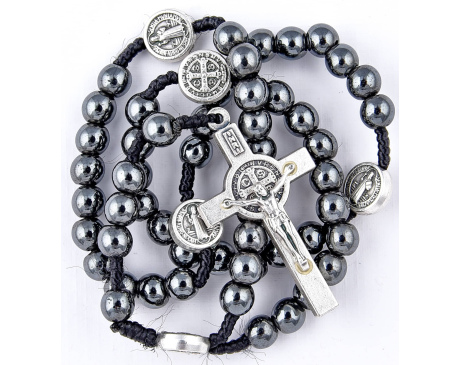 Różaniec Maryjny ze św. Benedyktem