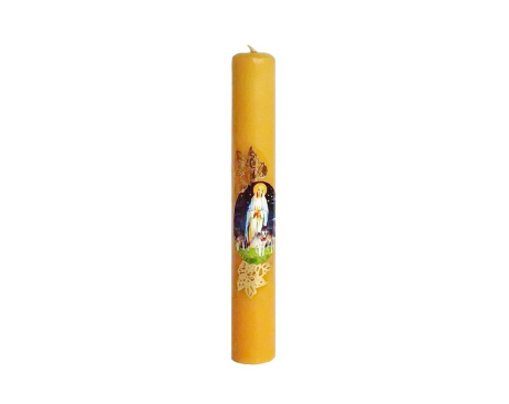 Świeca Gromnica Woskowa Matka Boska Gromniczna 18 cm