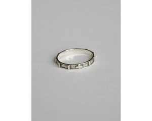 Różaniec obrączka srebrna 925 na palec - 1,3g