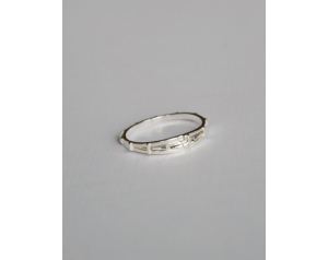 Różaniec srebrny na palec - wzór 15 obrączki