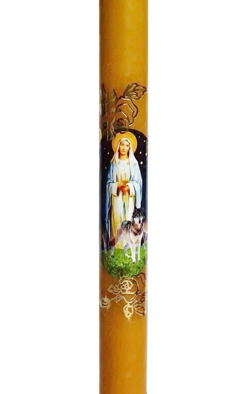 Świeca gromnica woskowa Matka Boska Gromniczna 40 cm
