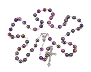 Różaniec Kulka Fioletowo- Różowa Mix