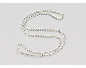 Łańcuszek Srebrny Pancerka 50 cm Grubsza