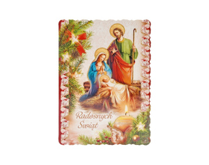 Kartka na Boże Narodzenie z opłatkiem