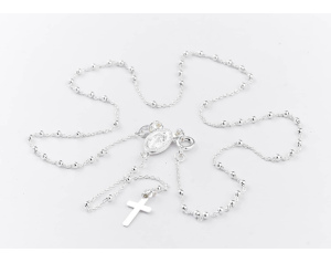 Różaniec Srebrny Kulka Drobna