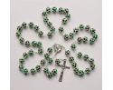 Różaniec z Kryształu Svarowskiego Zielony