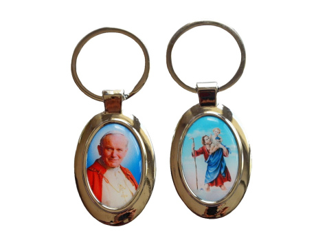 Brelok ze świętym Janem Pawłem II