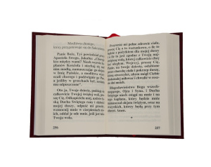 Modlitewnik z dużym drukiem Zostań z nami Panie bordo