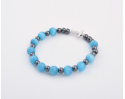 Różaniec Bransoletka Kocie Oko Niebieski