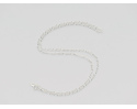 Łańcuszek srebrny figaro diamentowany 50 cm