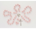 Różaniec z Kryształu Svarowskiego różowy
