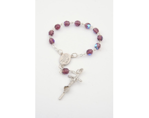 Różaniec Kryształkowy 10 Wrzosowy